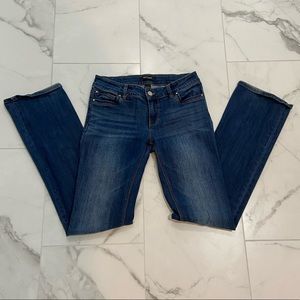 White house black market boot leg jeans